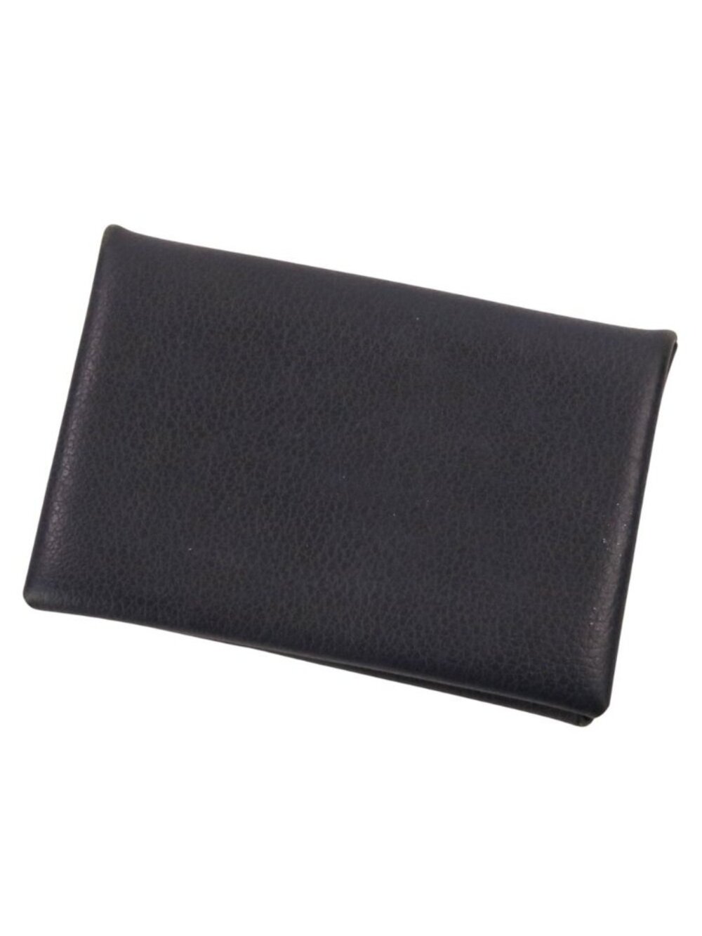 Hermes Calvi Evercolor Card Case Bleu Nuit Dark Navy